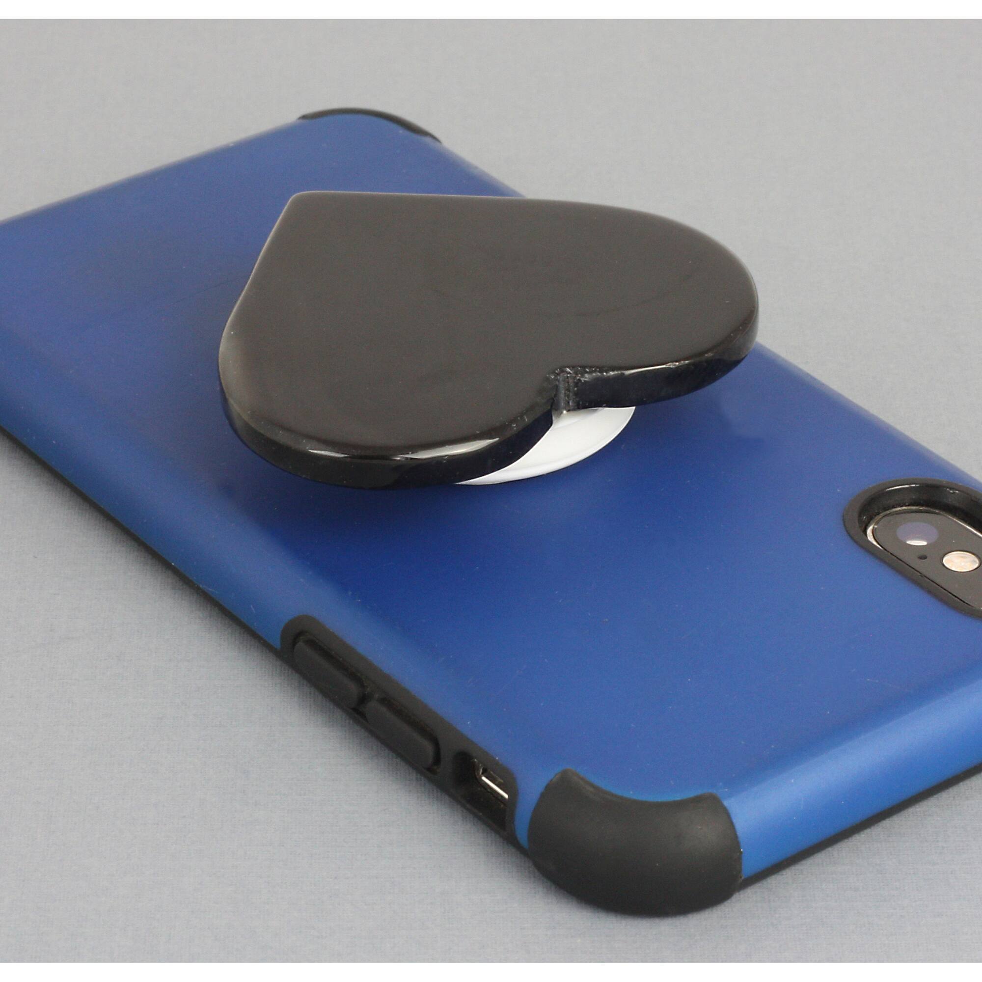 Heart Shaped Agate Phone Grip